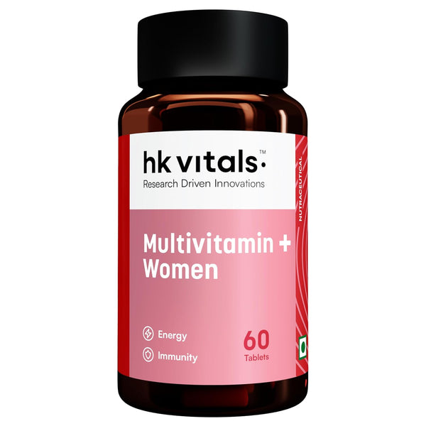 hk vitals Multivitamin Plus Women, 60 Tablets | Daily Multivitamin | Supports Joint, Skin & Hair Health