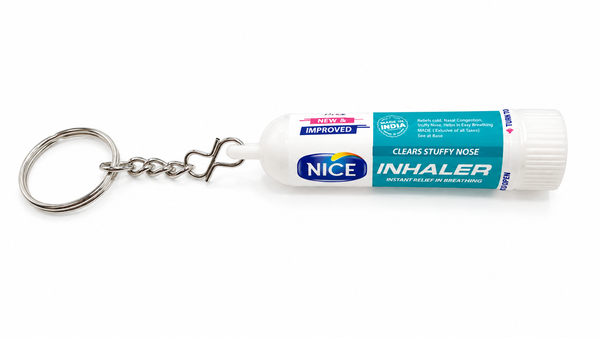 NICE Herbal Nasal Inhaler for Blocked Nose & Nasal Congestion | Cold Relief Inhaler
