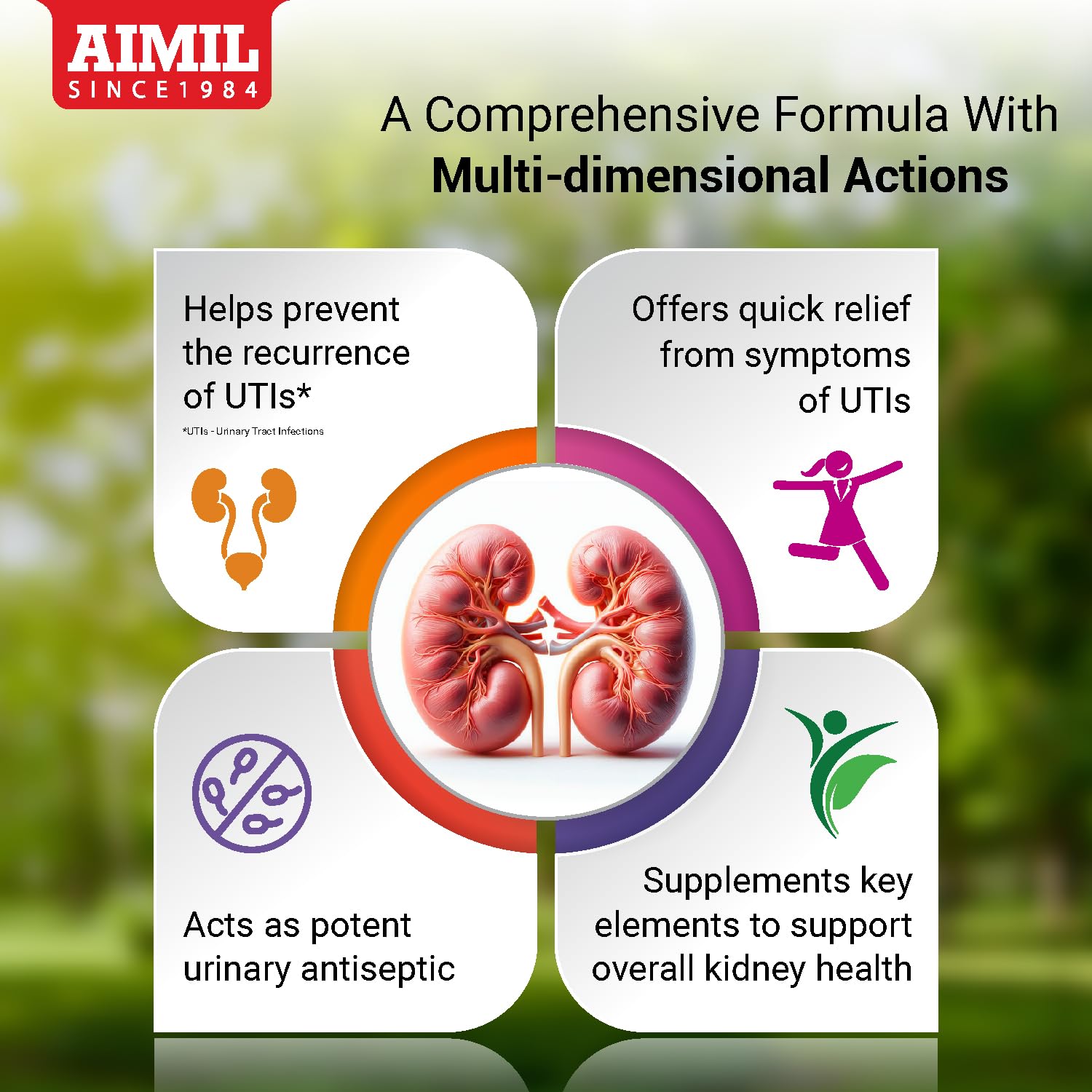 AIMIL Neeri Syrup for Kidney Health – 200ml | Ayurvedic Tonic for  Tract Infections (UTI) Support | Helps Relieve Burni and Regulate pH Balance (Pack of 2)