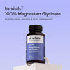 hk vitals 100% Magnesium Glycinate 1880mg, 120 Tablets | Supports Better Sleep Quality & Muscle Recovery | Trustified Certified