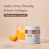Healthkart vitals Skin Radiance Marine Collagen Supplement Powder, Orange, 200g | Collagen Peptides with Vitamin C, E | For Youthful & Glowing Skin