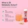 Healthkart Vitals 3X Metabolic Acv 750Mg + Berberine 250Mg | Mixed Berry Flavor - 15 Effervescent Each