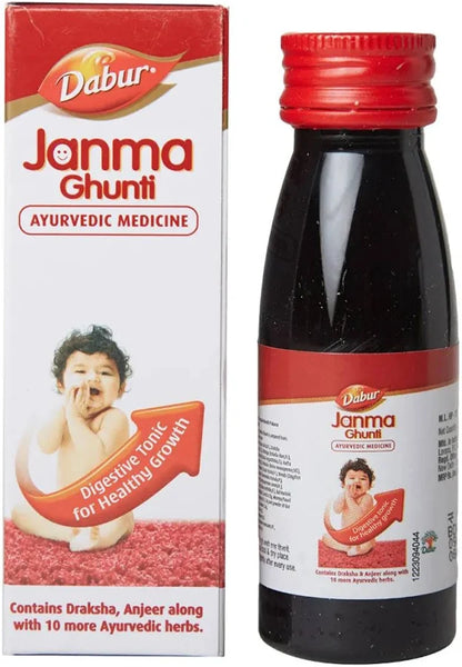 Dabur Janma Ghunti Digestive Tonic 60 ml (Pack of 3)
